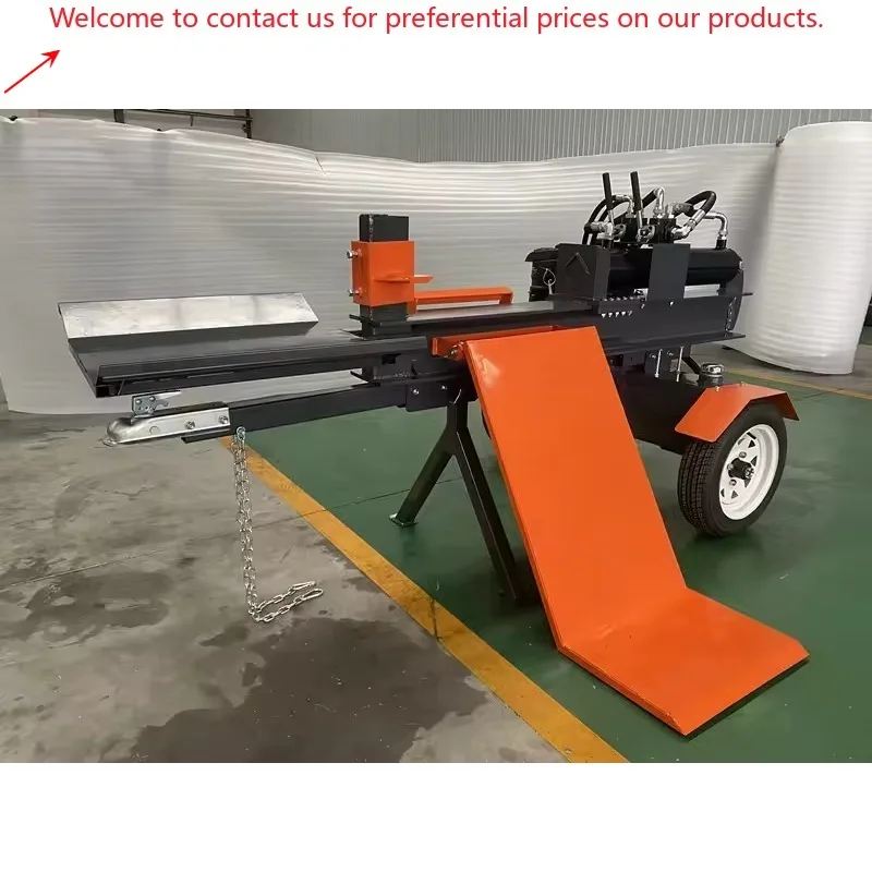 

37 Ton Automatic Electric Hydraulic Wood Splitter Firewood Processor Log Lifter With Engine Wood Splitting Machine