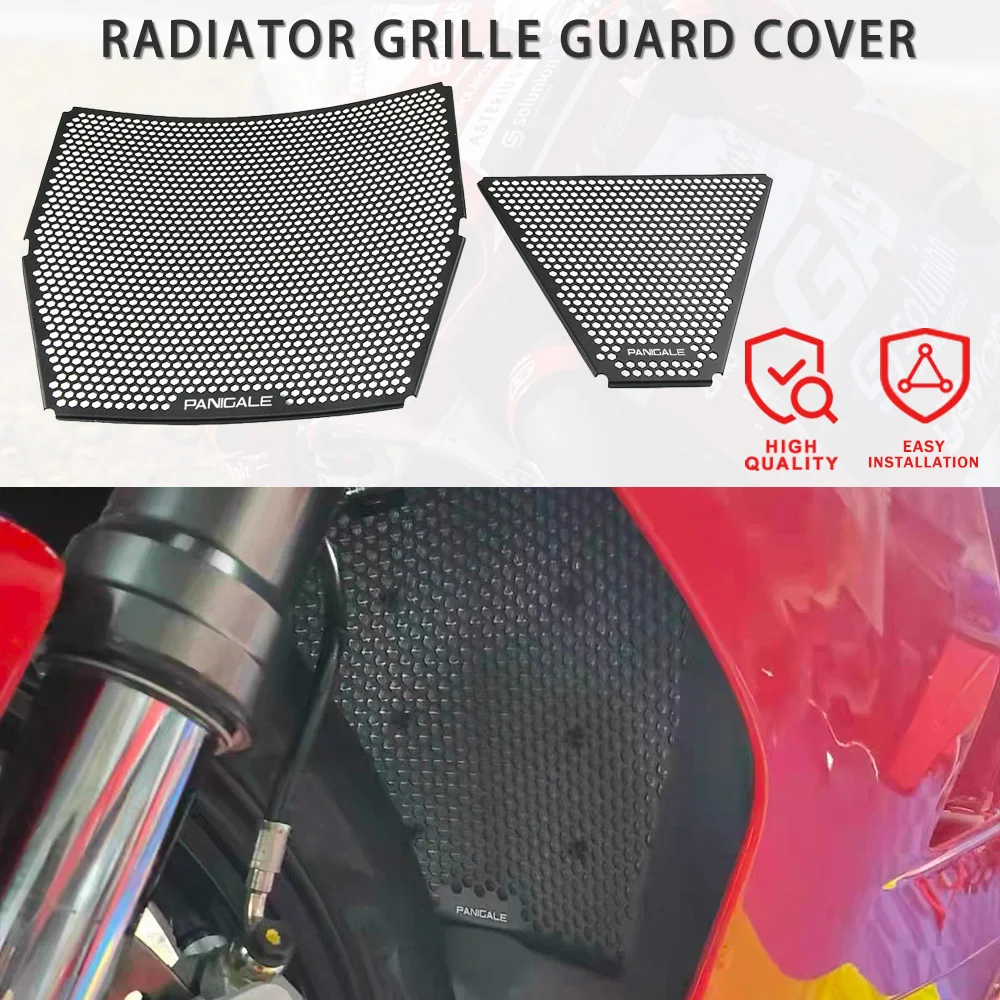 

Motorcycle Aluminum Radiator Grille Grill Guard Cover Protector For Ducati Panigale V4 S Panigale V4 R V4R V4S 2018 - 2022 2023