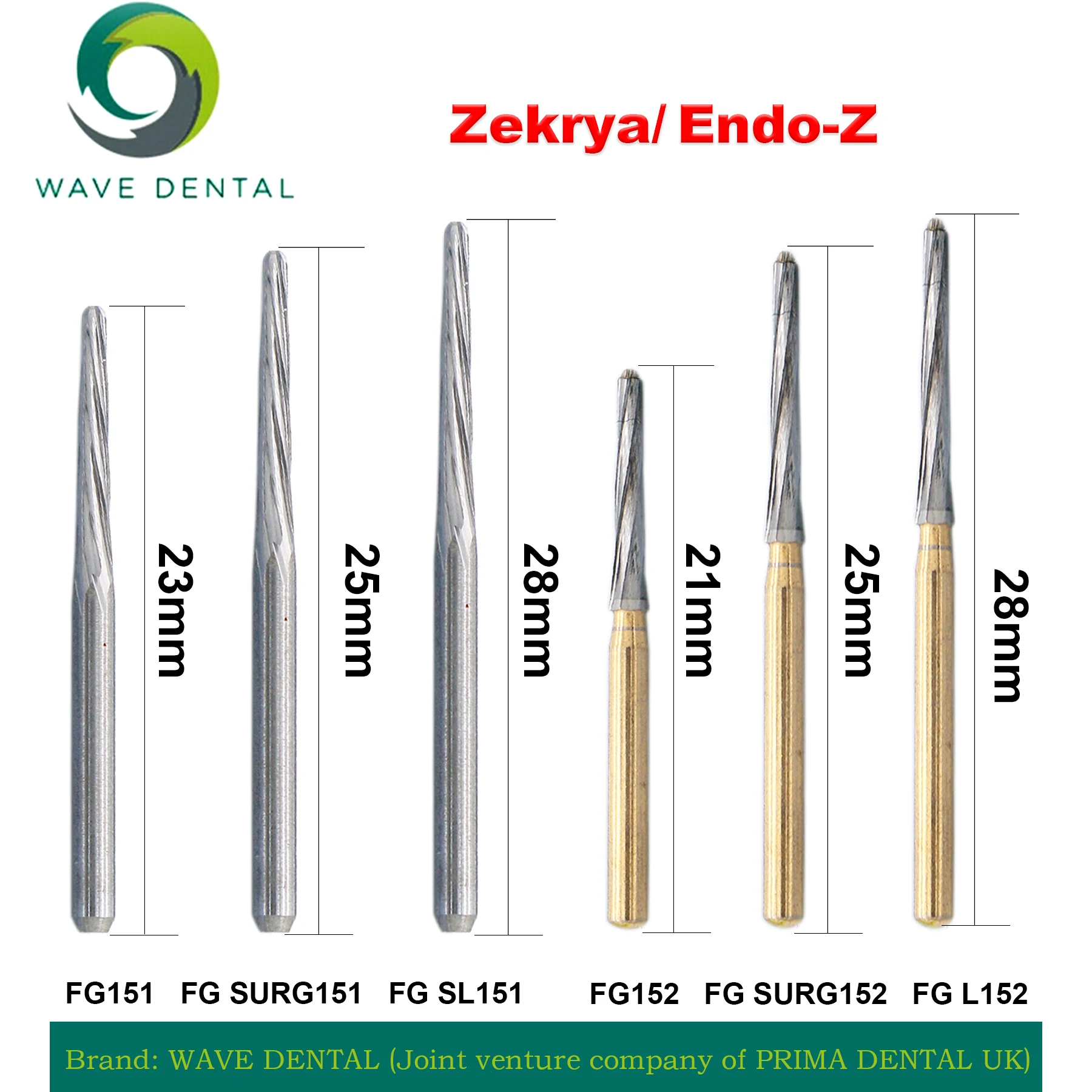 

PRIMA WAVE стоматологические боры из карбида вольфрама FG Endo-Z/zekrya боры для удаления зубов 1,6 мм для высокоскоростного наконечника 5 шт./упак.