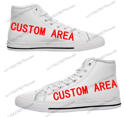 Customized Shoes High Top Sneakers Mens Womens Lightweight Canvas Casual Shoes