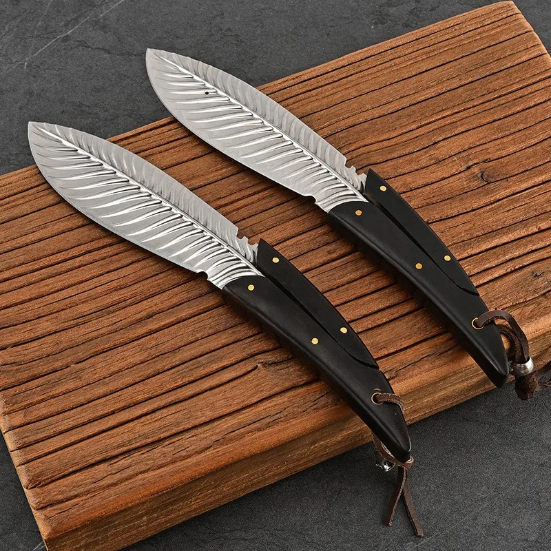 

Outdoor Knife Tactical Knife High Hardness Sharp Feather Small Straight Knife Field Wilderness Survival Knife Defense Knife
