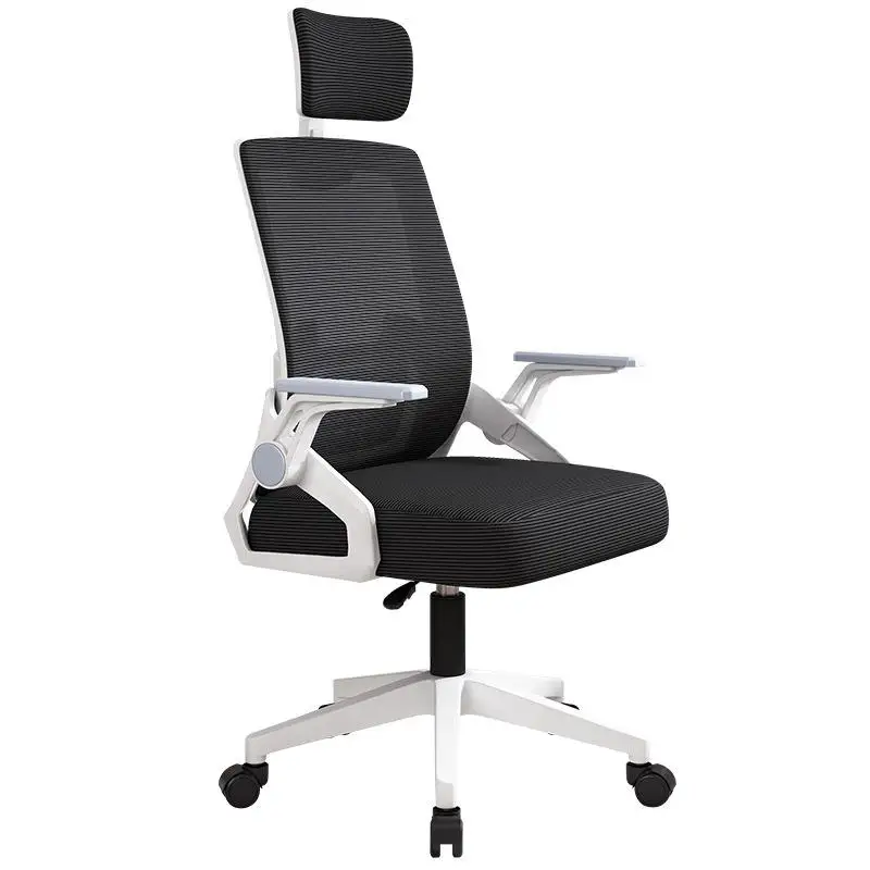 新型モダンオフィス家具-快適なアームレスト付き-調節可能な回転式メッシュエグゼクティブエルゴノミックオフィスチェア-ランバーサポート付き