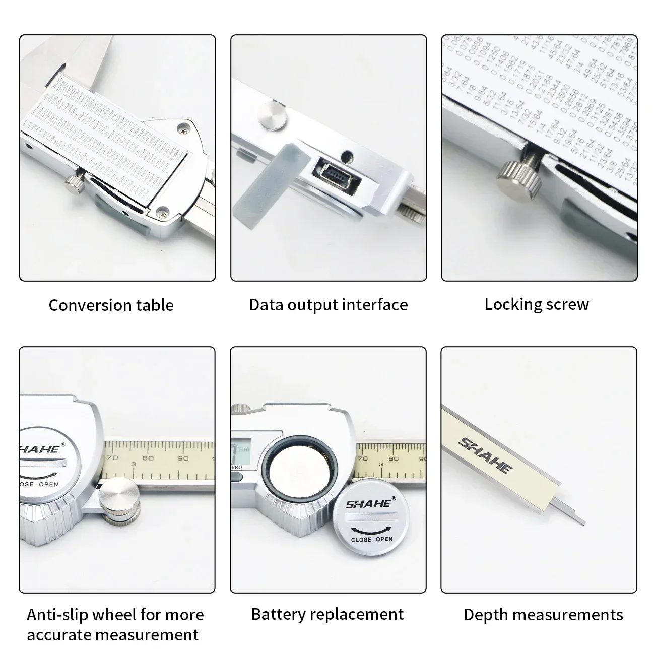 Shahe Digital Vernier Caliper Gauge Paquimetro Electronic Digital Caliper Paquimetro Digital 150 mm Measuring Tool