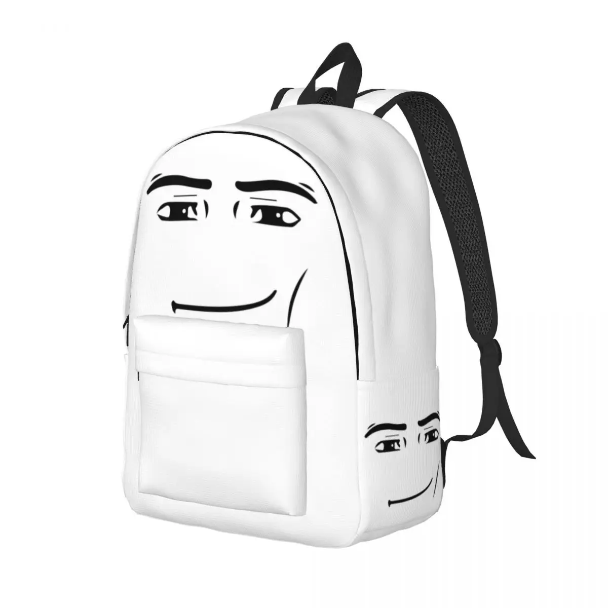 Man Face R-Robloxed Face for Teens Student School Bookbag Daypack Middle High College Outdoor