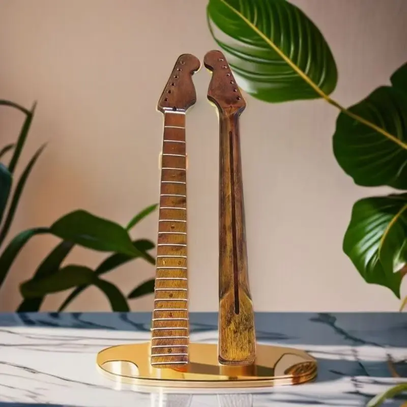 

22 electric guitar neck. Paint a dark yellow glow. Color shell point, up, upper pillow 42, original