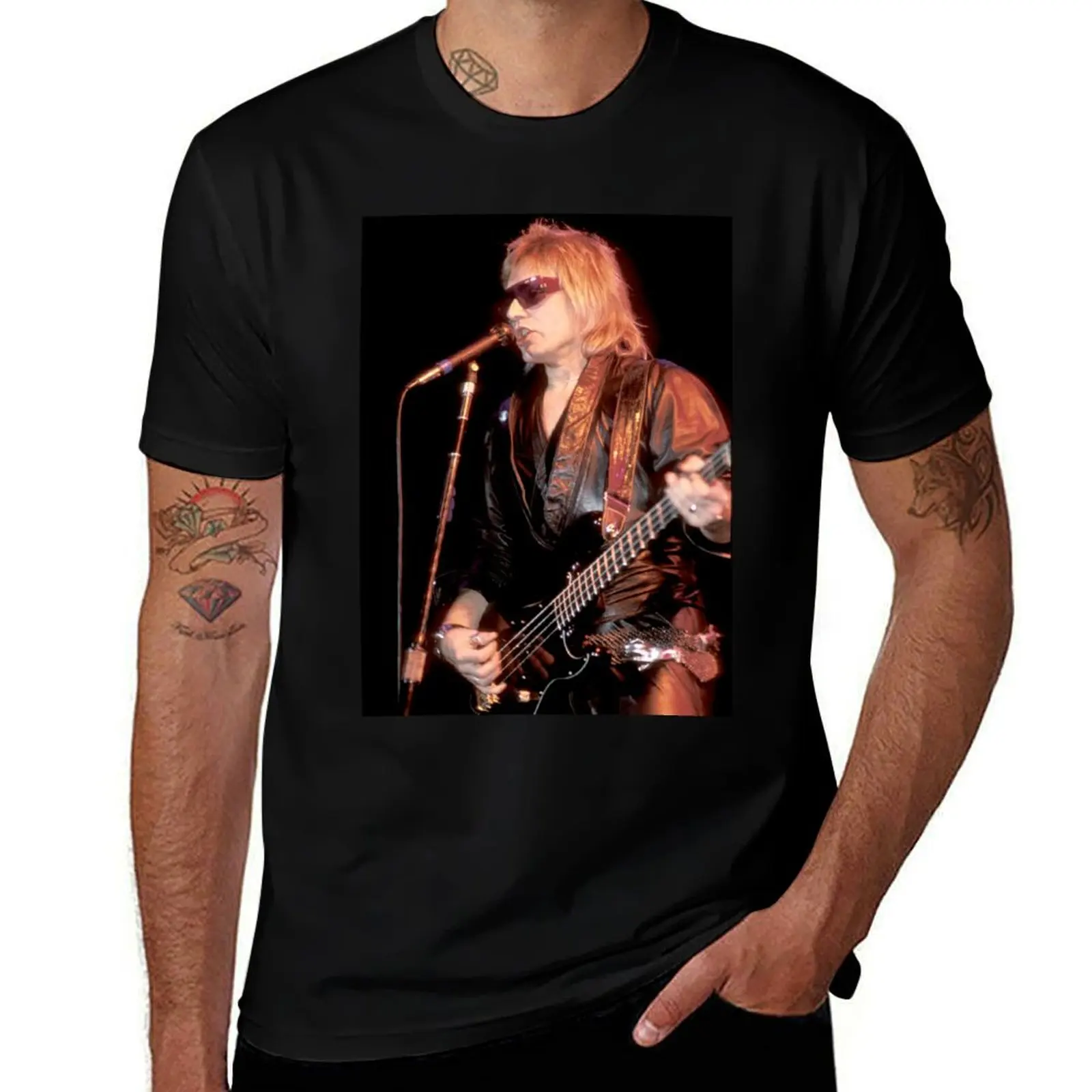 Benjamin Orr The Cars photographs T-Shirt Durable Work Wear T-Shirt