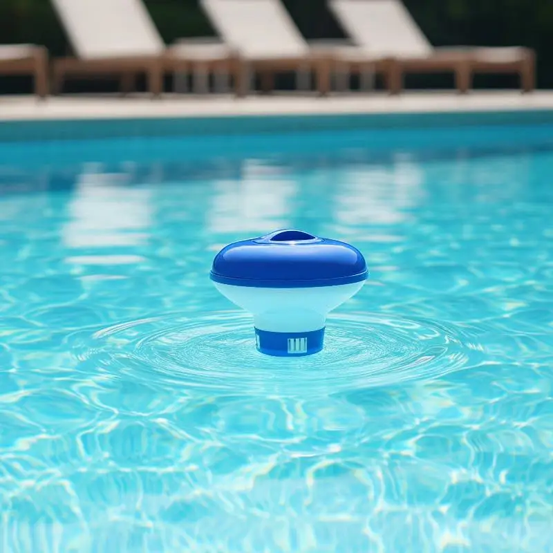 5-Zoll-Schwimmender Pool-Chlorspender mit Einstellbarem Durchfluss, Belüftungsöffnungen und Auslaufsicherem Deckel für Gewerbliche und Private Pools und Spas – Detail 4