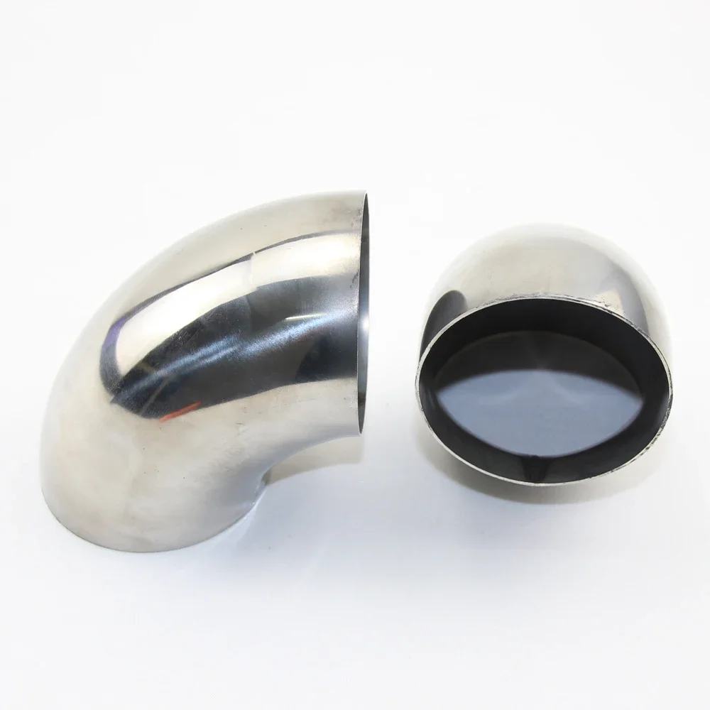 

304 stainless steel pipe elbow 90 degree decorative welded handrail stainless steel pipe 1.2mm/1.5mm connection elbow