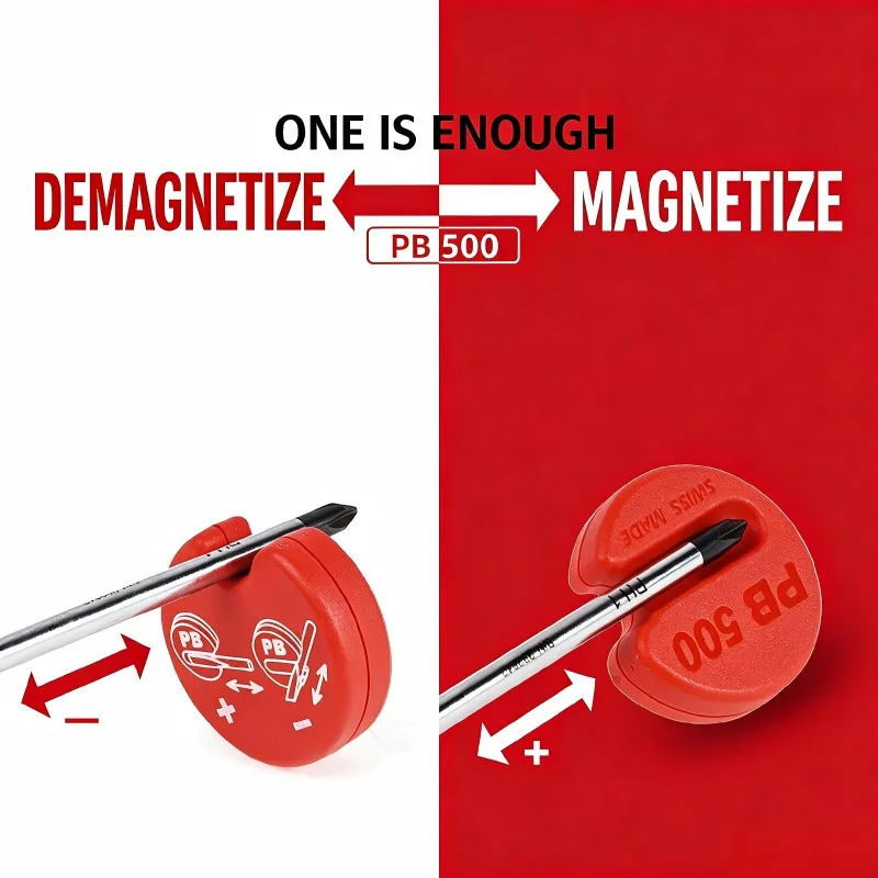PB SWISS TOOLS PB 500 Magnetizer Demagnetizer for Screwdriver Bits Mini Portable Swiss Precision Repair Accessory