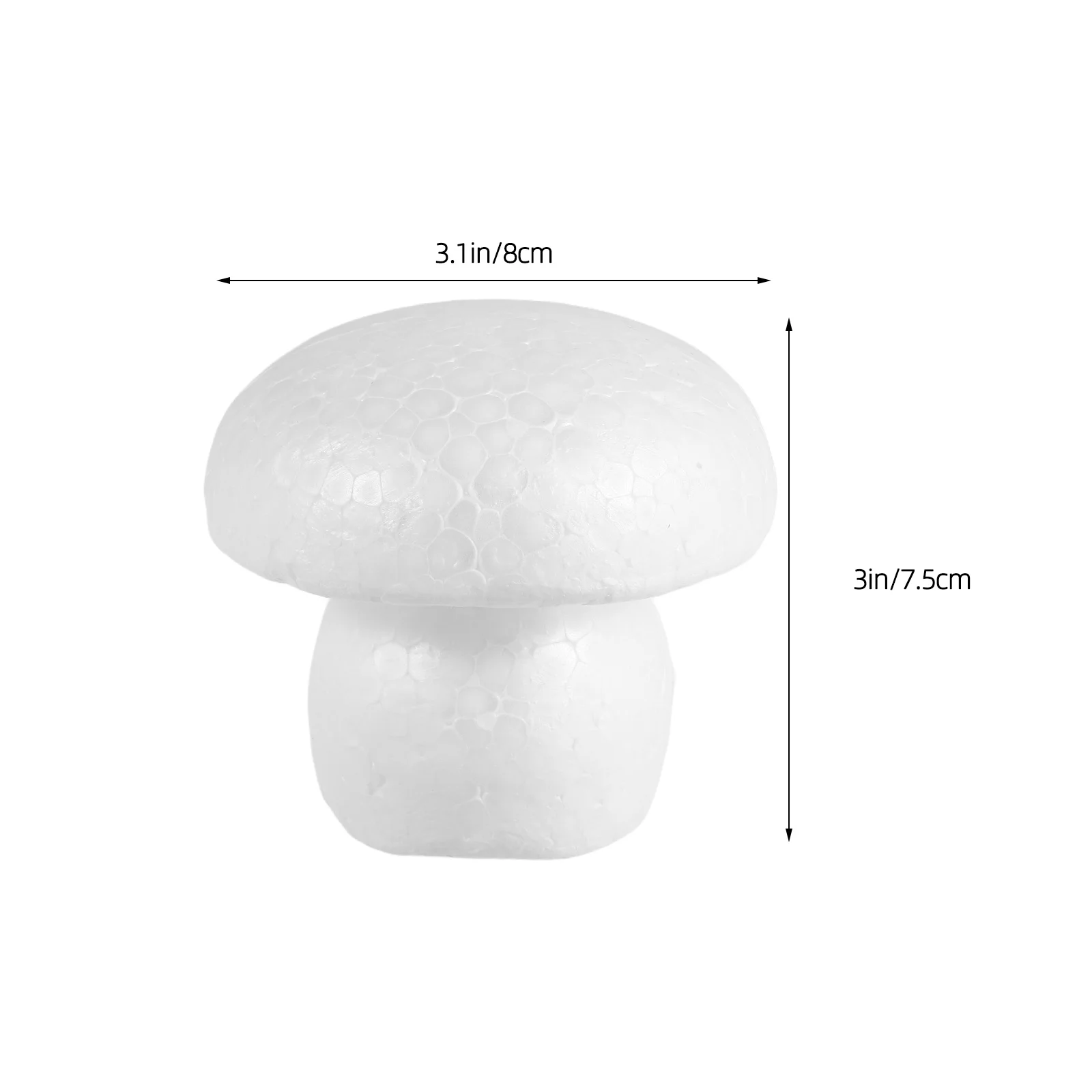 6 قطعة نماذج الفطر الرغوية أشكال البوليسترين الأبيض غير المكتملة Diy بها بنفسك الحرف التراص لغز حديقة زينة الحفلات فو #5