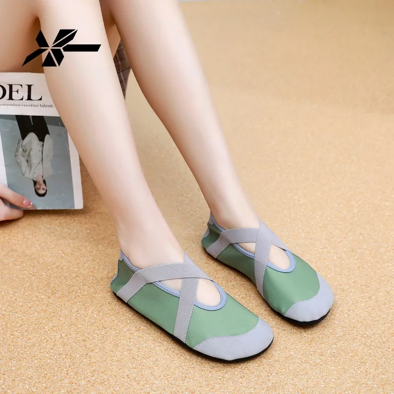Summer Women Barefoot Soft-soled Dance Shoes Women Non-slip Breathable Yoga and Fitness Shoes Girls Outdoor Water-walking Shoes
