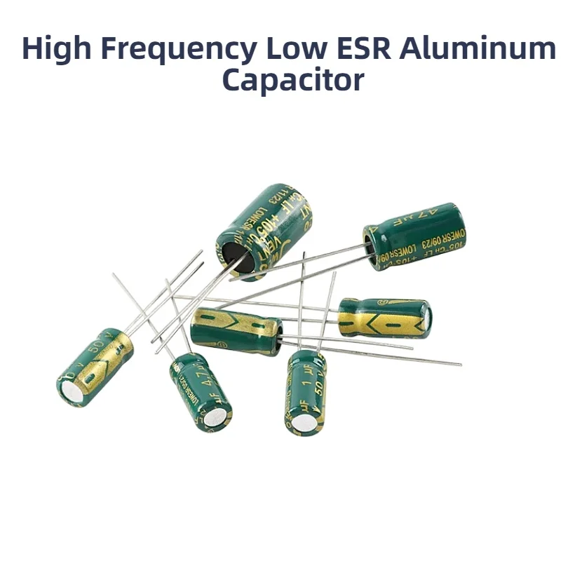 High Frequency Low ESR Aluminum Capacitor 10V 16V 25V 35V 50V 400V 450V 10UF 100UF 220UF 330UF 470UF 680UF 1000UF 2200UF 3300UF view 3