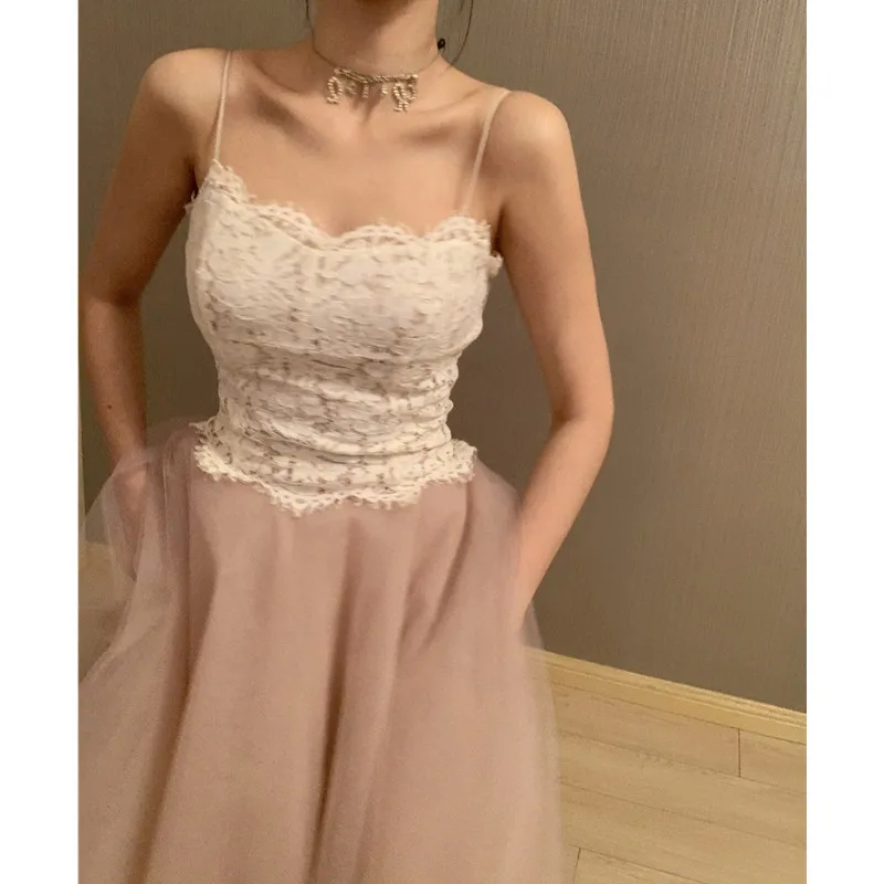 

MadmanM Slim Fit кружевной укороченный топ, женская мода, универсальная внутренняя одежда, жилет с ремешками, однотонный дизайн для поездок на работу