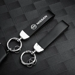 Universal Leather Keychain Key Ring Key Pendant Individual Decoration For Nissan Nismo Tiida Teana GTR Juke Note Versa Almera