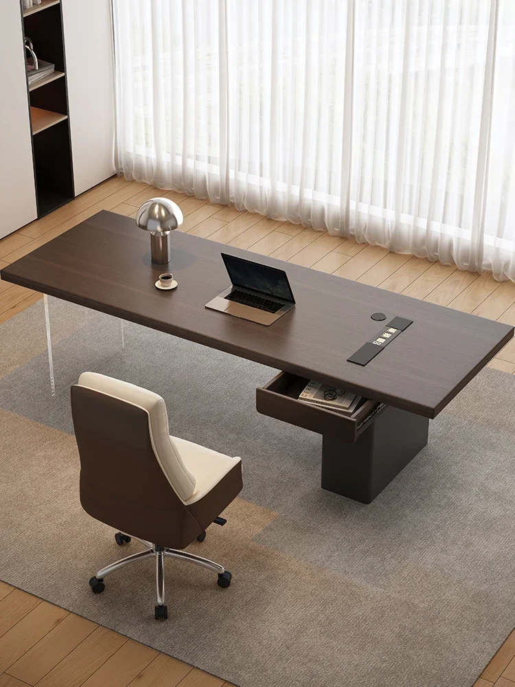 Light luxury desk, Italian minimalist writing desk, computer , modern simple high-end