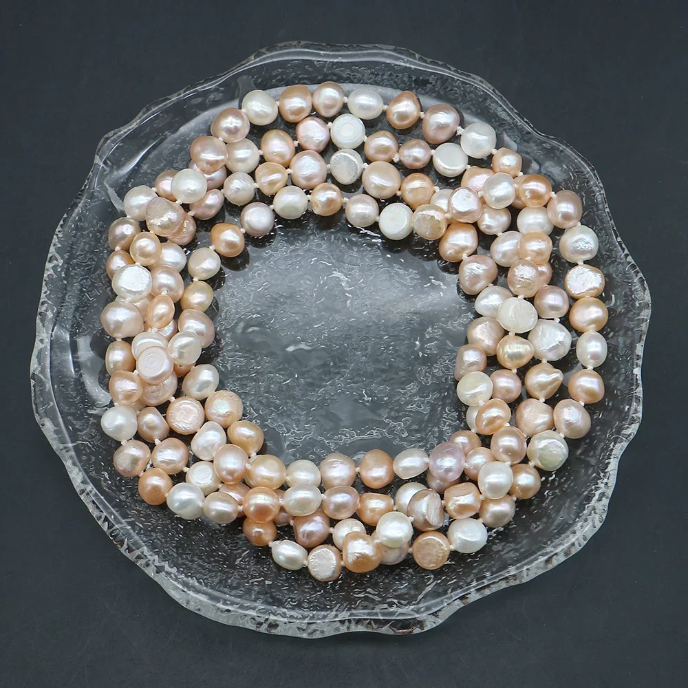 Natural Freshwater Mixed Color Baroque Irregular Straight-Drilled Pearl Beads Necklace Jewelry Gifts Party Banquet Decorations