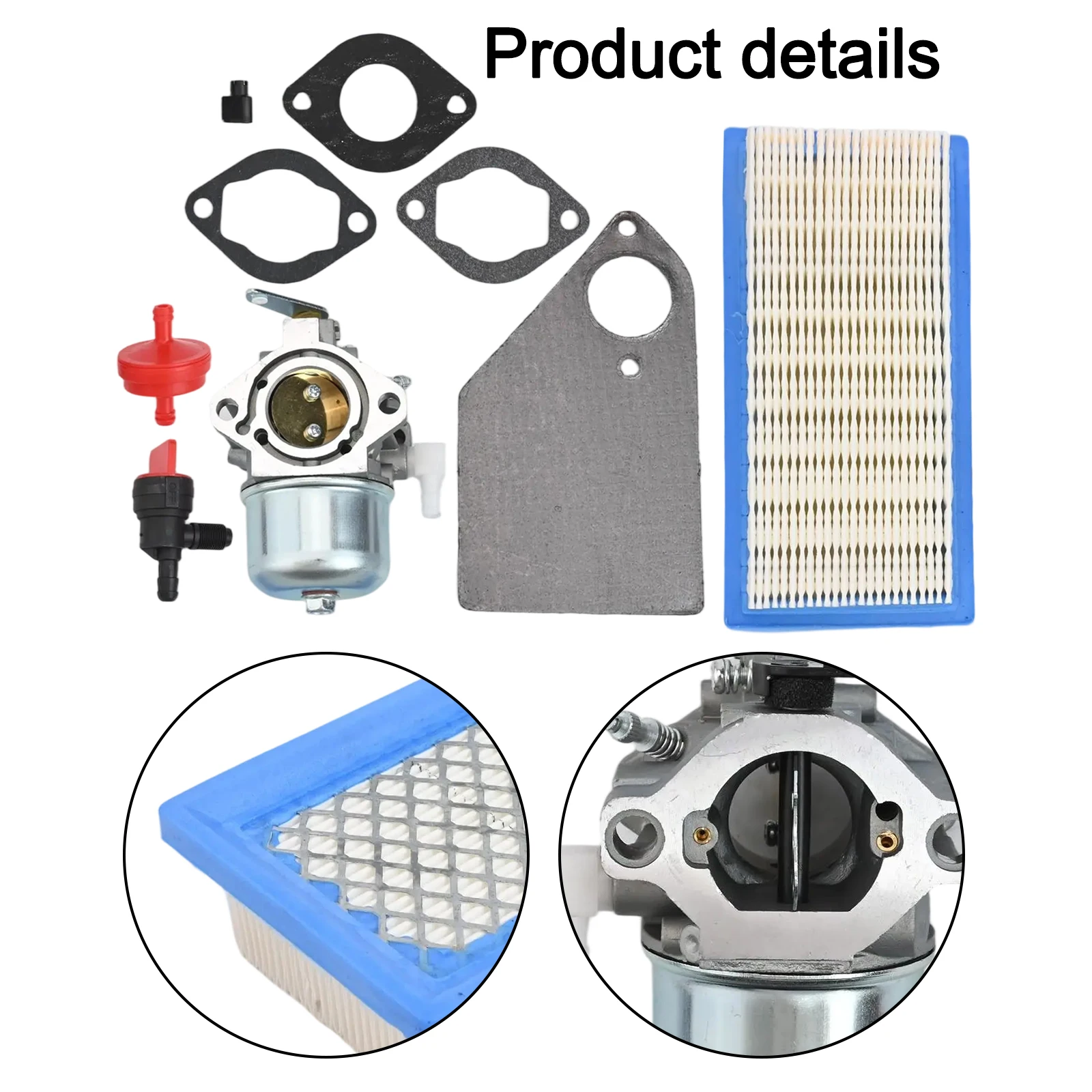 1 set kit guarnizioni valvola di arresto filtro carburante carburatore per trattore tosaerba 10 per motore HP 694526 690118   Utensili elettrici da giardino