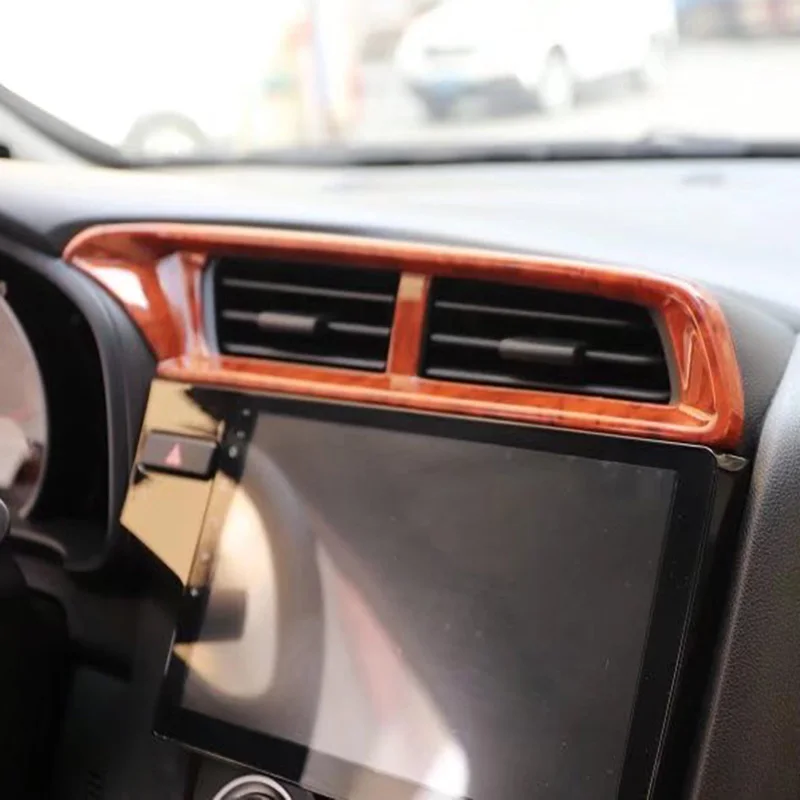 LHD RHD For Honda Fit Jazz GK5 2015-2018 Car Side Front Center Air Conditioning Vent Sticker Cover Trim Interior Accessories