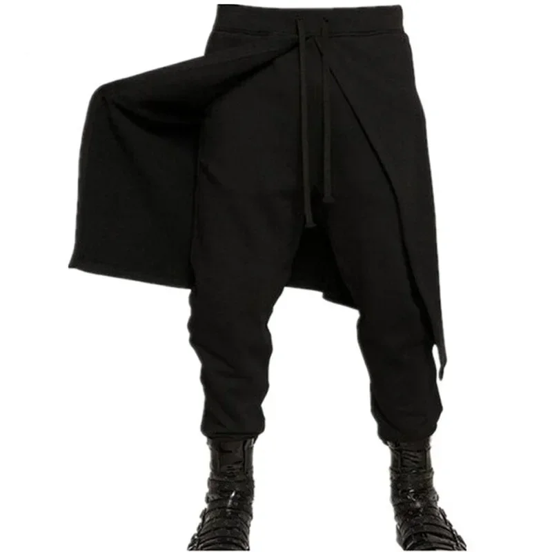 Mens Vintage Medieval Pants Renaissance Viking Navigator Tie-up Trousers Costume M-XXXL