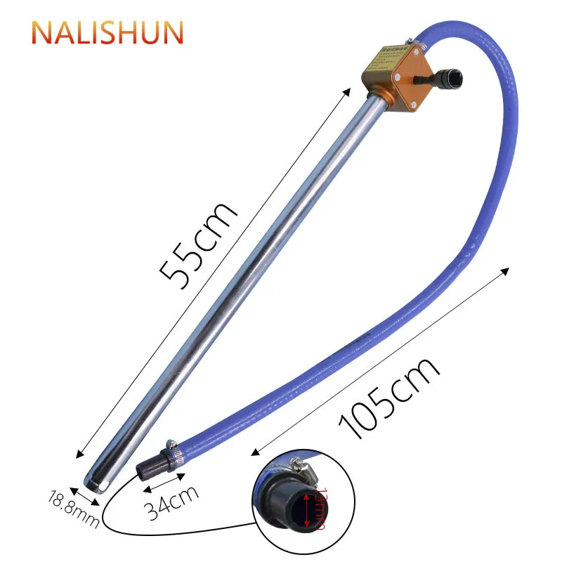 Pompa Minyak Terhubung Kepala Besar 1/2, Cocok untuk Pompa Transfer Bahan Bakar Minyak Kental, Multifungsi, Portabel, Mudah Digunakan