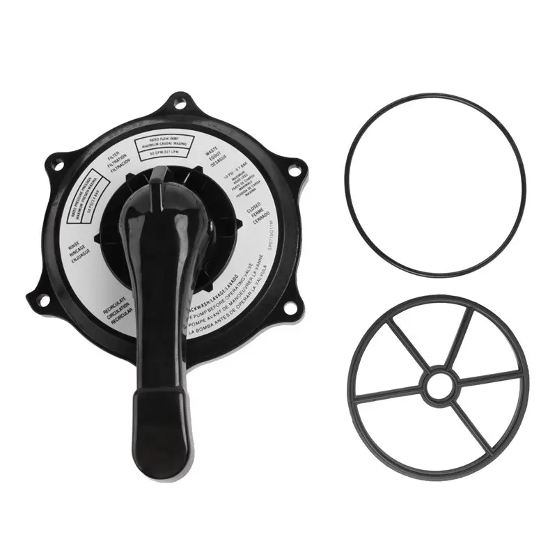HOES-SPX0710XBA Multiport Valve Replacement With Key Cover, W/Handle Assembly, Gasket& O-Ring For Hayward SP0710, SP0710X, SP071