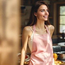 Solid Color Flower Shop Apron Lightweight Casual and Anti Fouling Gardening Work Clothes for Home and Kitchen Customized LOGO
