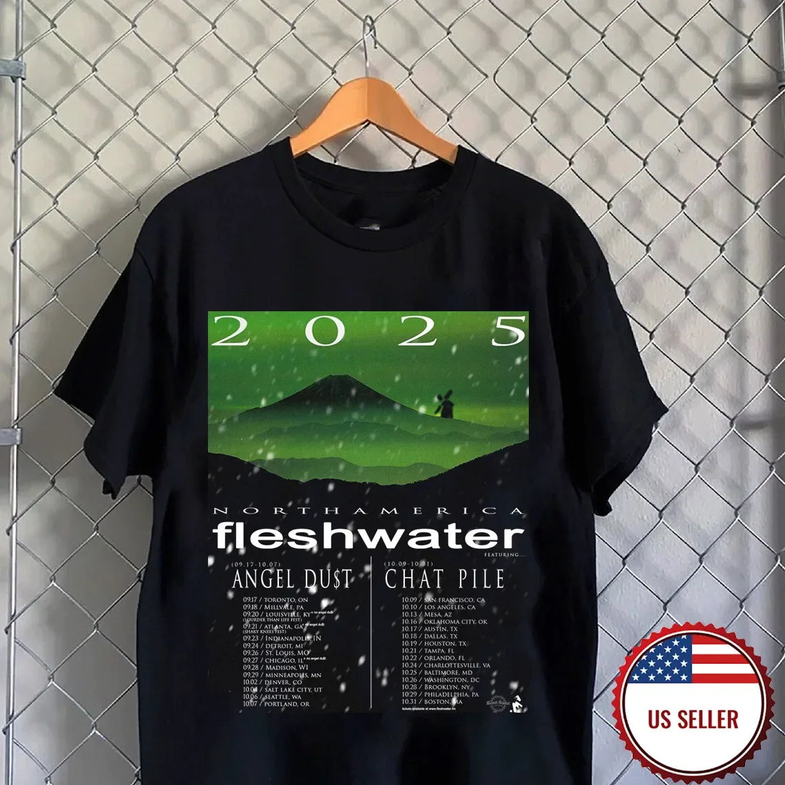 Fall 2025 North American tour Angel Du$t and Chat Pile T Shirt Full Size S-5XL