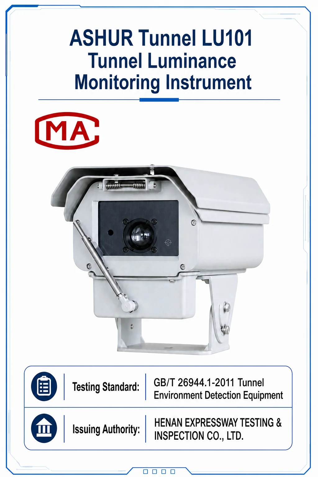 Reliable RS-485 Communication Interface Digital Sensor Tunnel Environment Color Temperature Luminance Brightness Detector