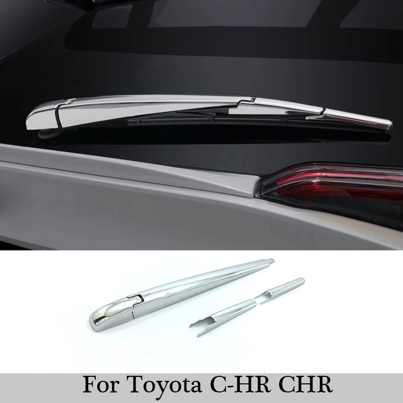 

Tail Wiper Strip For Toyota C-HR CHR 2016-2018 2019 2020 2021 2022 Chrome Carbon Rear Window Wipers Cover Trims Car Accessories