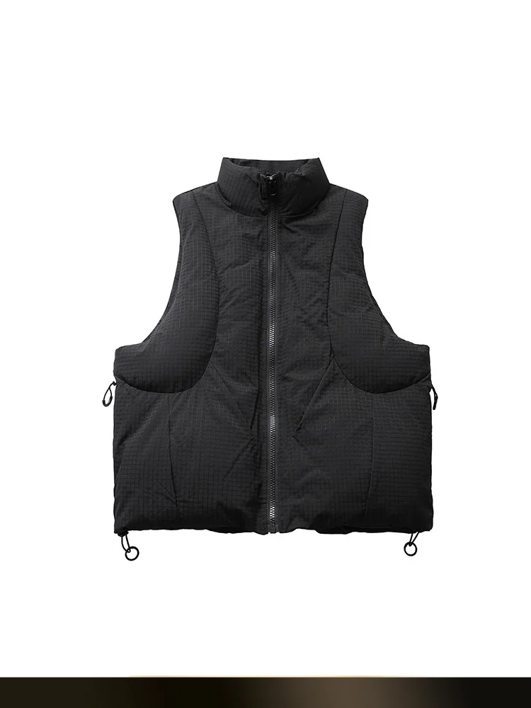 

Retro Japanese Sle Loose Fit Thi Cotton Vest Winter New Sle Svel Couple Outerwear Youth Faion Polyester Fiber