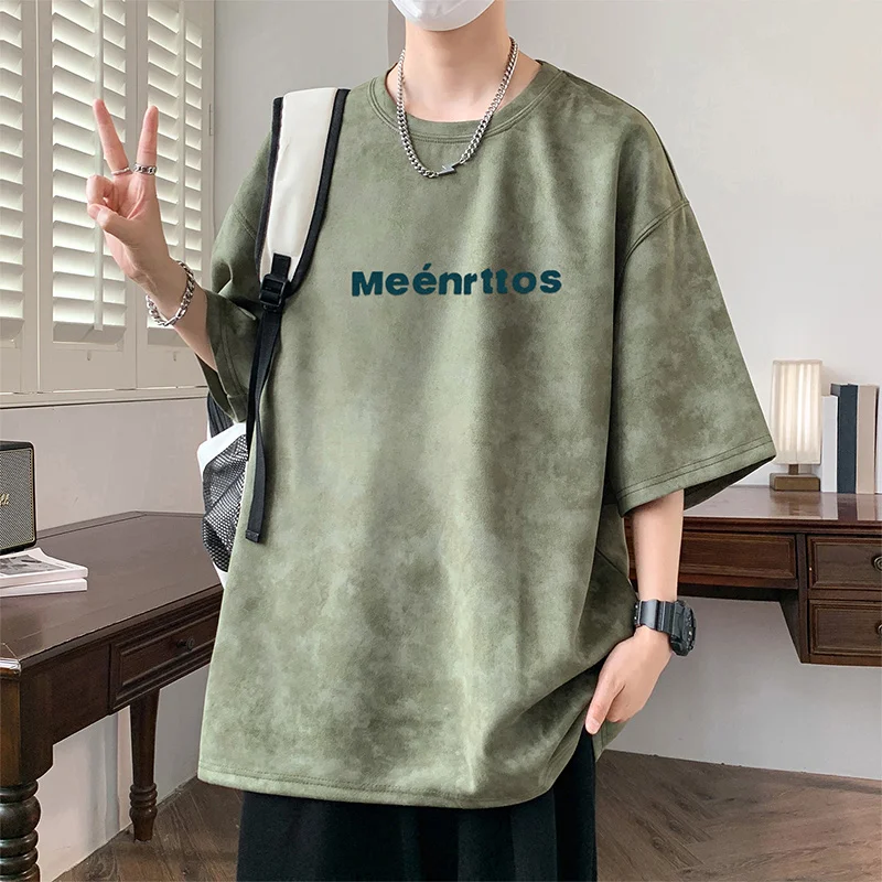 

Летняя модная футболка с коротким рукавом и принтом, удобная, стильная, свободная, дышащая, для спорта и отдыха