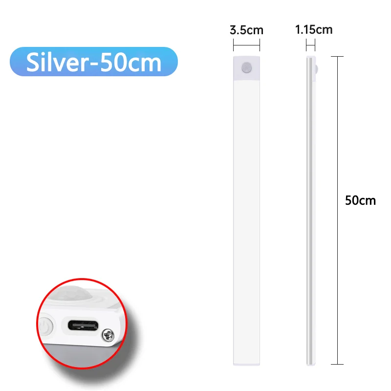 Silver-50cm