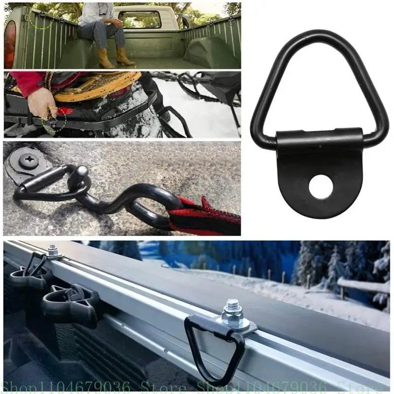 Cargo Lashing Surface Mount V Ring Staple Cleat Tie Down Ring Trailers for Trucks Horsebox Ropes