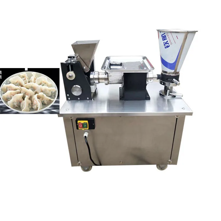 

Automatic Commercial Gyoza Pierogi Pelmeni Empanada Samosa Machine High Efficiency Stainless Steel Small Dumpling Making Machine