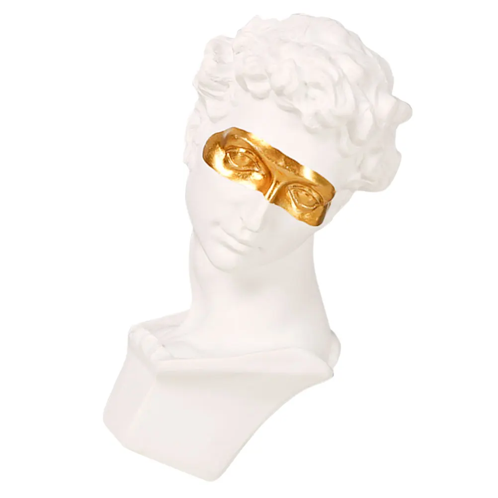 

Resin David Statue Greek Sculpture Decor Exquisite Craft Desktop nament Home Decor Art Figure Resin Statue Craft Gift