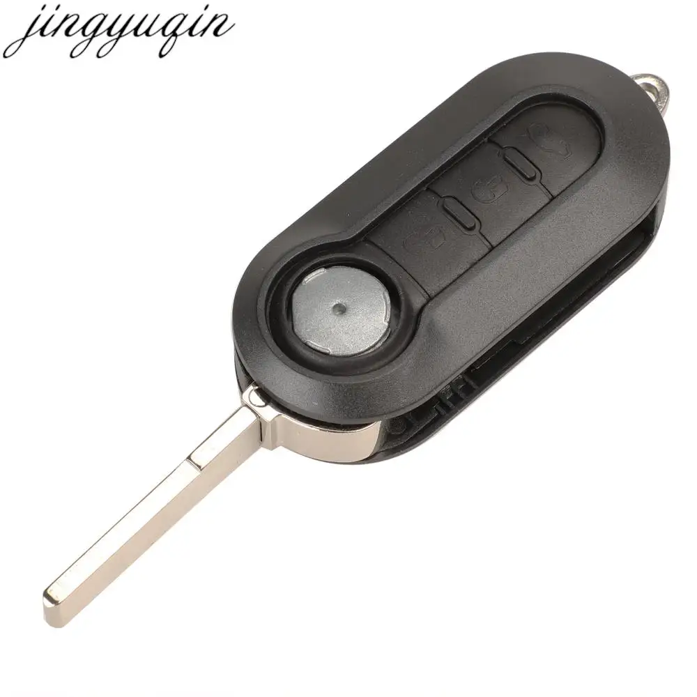 Jingyuqin Remote Control Car Key 433MHz ID46 For Fiat 500L MPV Ducato Citroen Jumper Peugeot Boxer 2008-2015 RX2TRF198 3 BTN Fob
