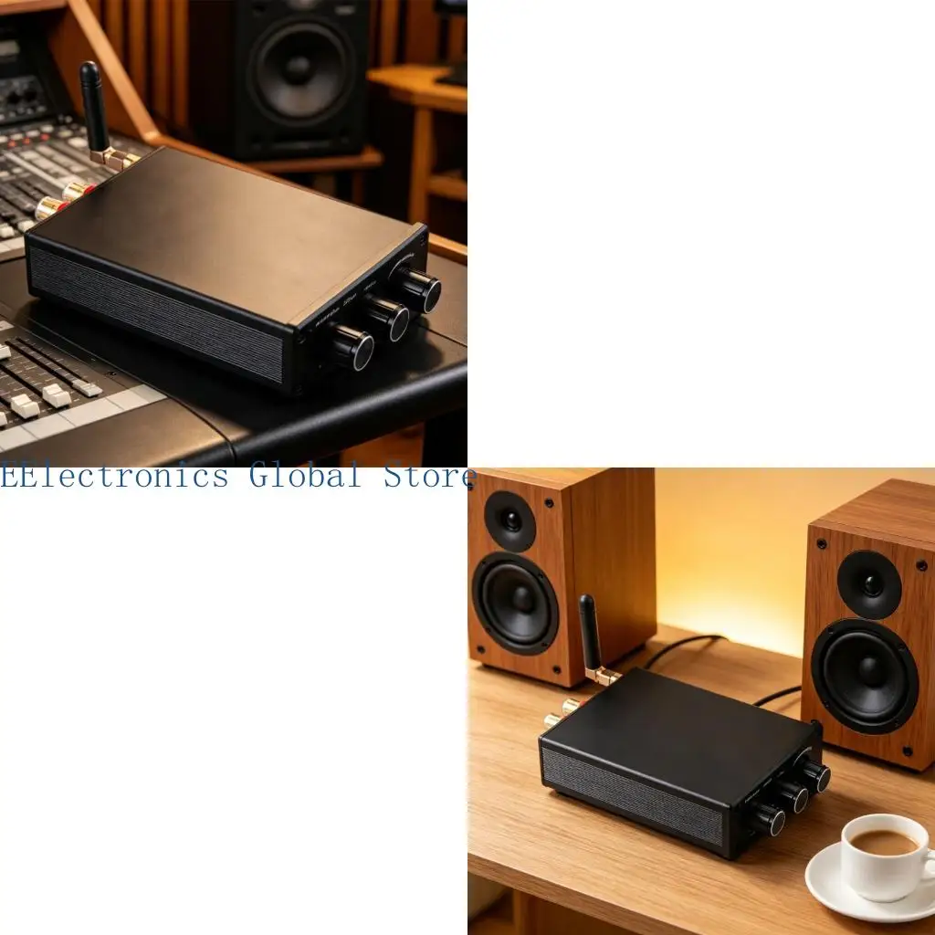 462B 50Wx2 Bluetooth-Compatible Stereo Receiver with Auxes Input and Three Knobs for Ceiling