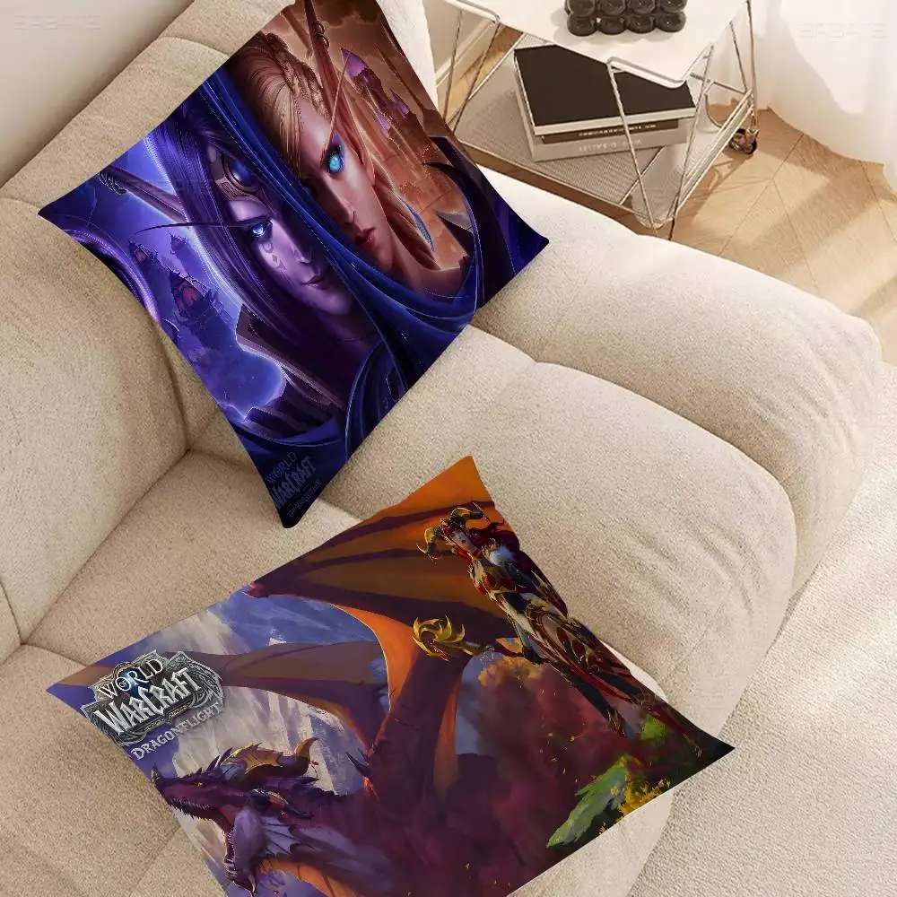 واو، غطاء وسادة من وورلد أوف ووركرافت، غطاء وسادة ديكور، غطاء وسادة مطبوع للأريكة #5