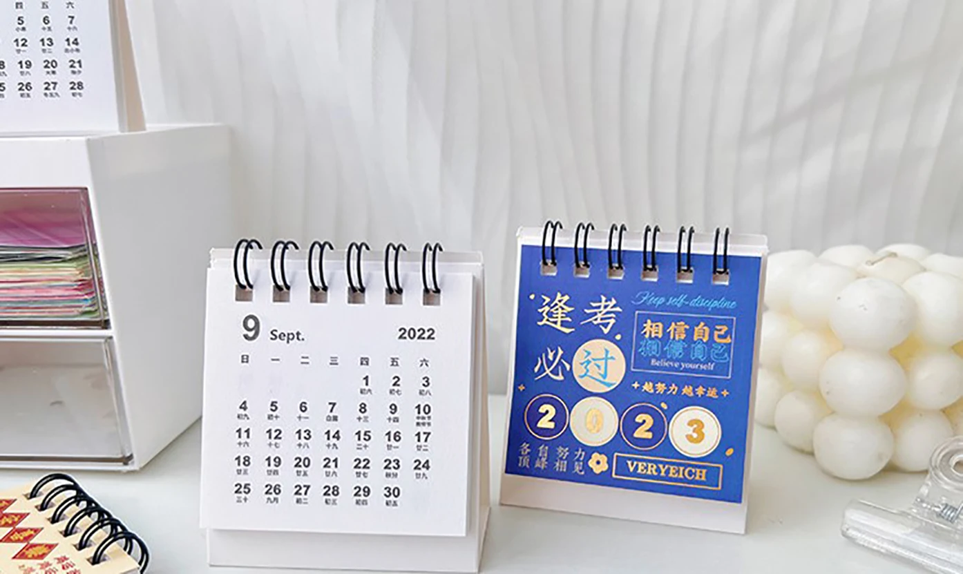 2023  Year Creative Calendar Mini Calendar Simple Table Decoration New Year Calendar Week Calendar Mini Office Table Calendar