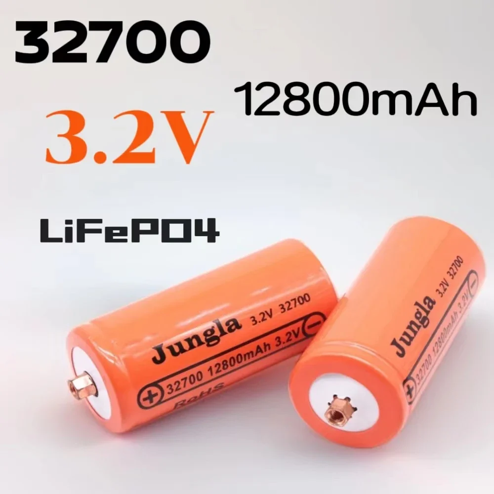 

Lifepo4 100% Original 32700 12800mAh 3.2V Rechargeable Battery Professional Lithium Iron Phosphate Power Battery