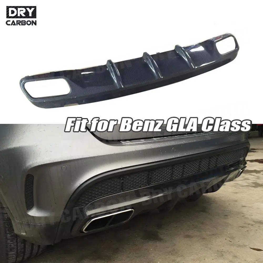 

Carbon Fiber O Style Rear Bumper Lip Diffuser for Benz GLA Class X156 GLA45 AMG 2015 2016 2017 2018 Car Bumper Bodykits