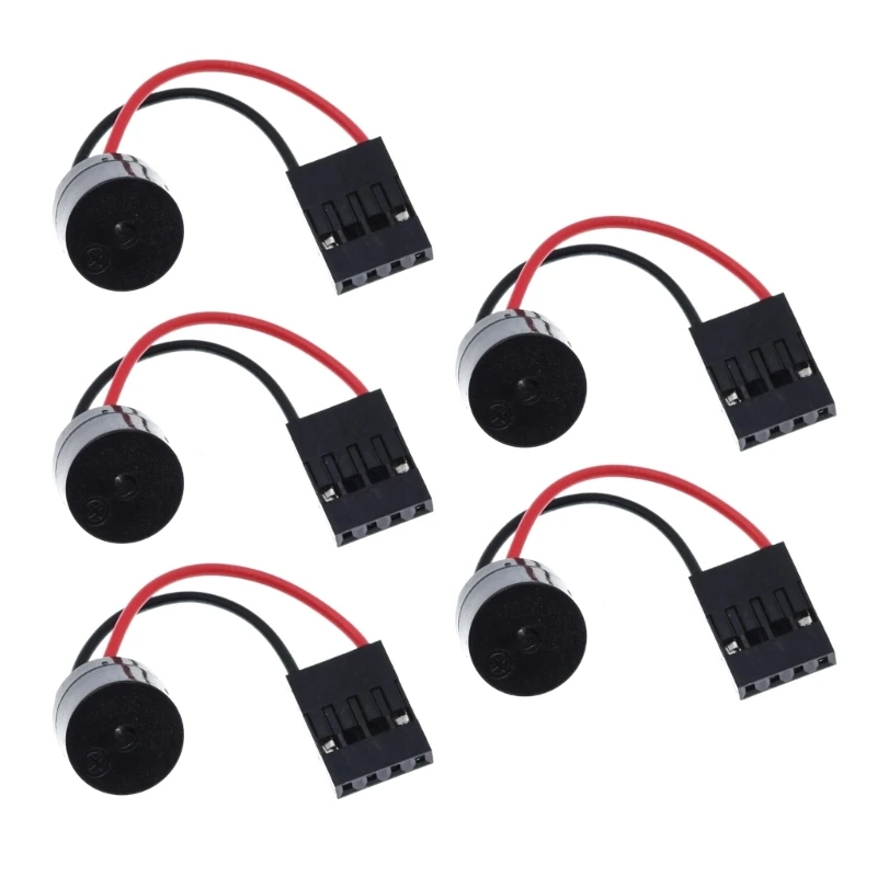 5Pcs Mini Plug Speaker For PC Computer Motherboard Case Buzzer Board Beep Alarm Dropship