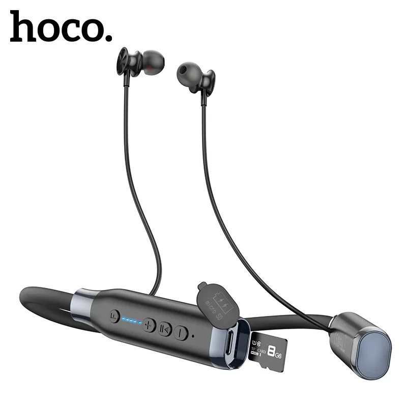 HOCO 120 ore di resistenza cuffie wireless bassi in-ear cuffie Bluetooth auricolari musica sport auricolari con microfono stereo