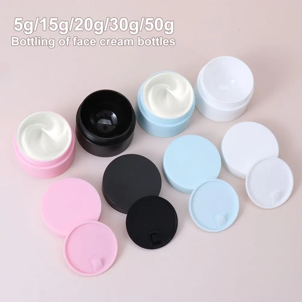 1Pcs Colorful Travel Bottle Refillable Bottle Cream Jar Makeup Jar Empty Container Empty Box
