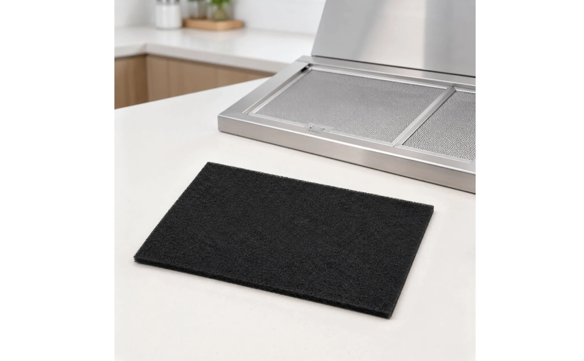 10 Pieces Activated Carbon Fiber Filter Pad Easy to Install Range Hood Replacement Filter Lightweight