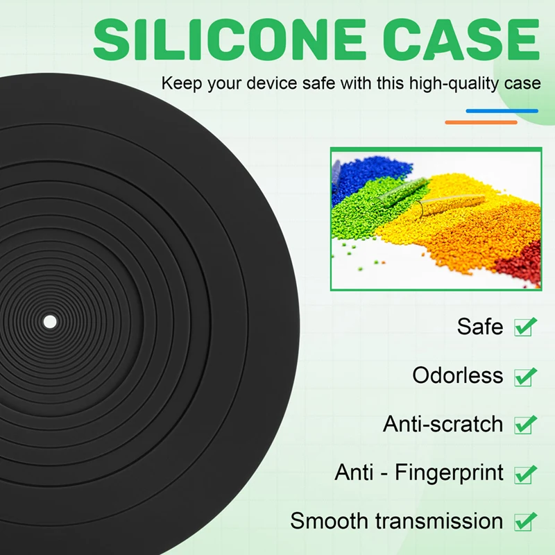 295Mm Silicone Turntable Mat Anti-Vibration Slipmat Record Mat For LP Vinyl Record Player Audio Replacement Accessory B