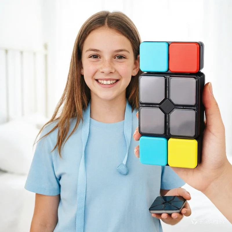 Logic Flip Slide 4 Game Electronic Handheld New Point Game Fidget Toys Modes Changeable Puzzle Magic Cube Music