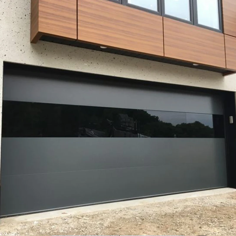 

TOMA House Modern Design Exterior Door Aluminum Garage Door Waterproof Frameless Glass Garage Door For Home Outdoor