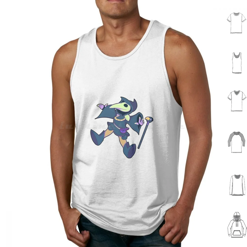 Plague Knight Tank Tops Print Cotton Shovel Knight Plague Knight Indiegames