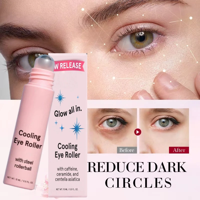 

Охлаждающий крем для глаз, роликовый кофеин, темный круг, средство для удаления отечности, антивозрастная сыворотка для глаз, гель-увлажняющий крем, уход за кожей, новинка 2023 г.